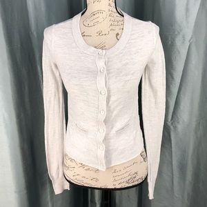 Aeropostale gray cardigan with sheer back